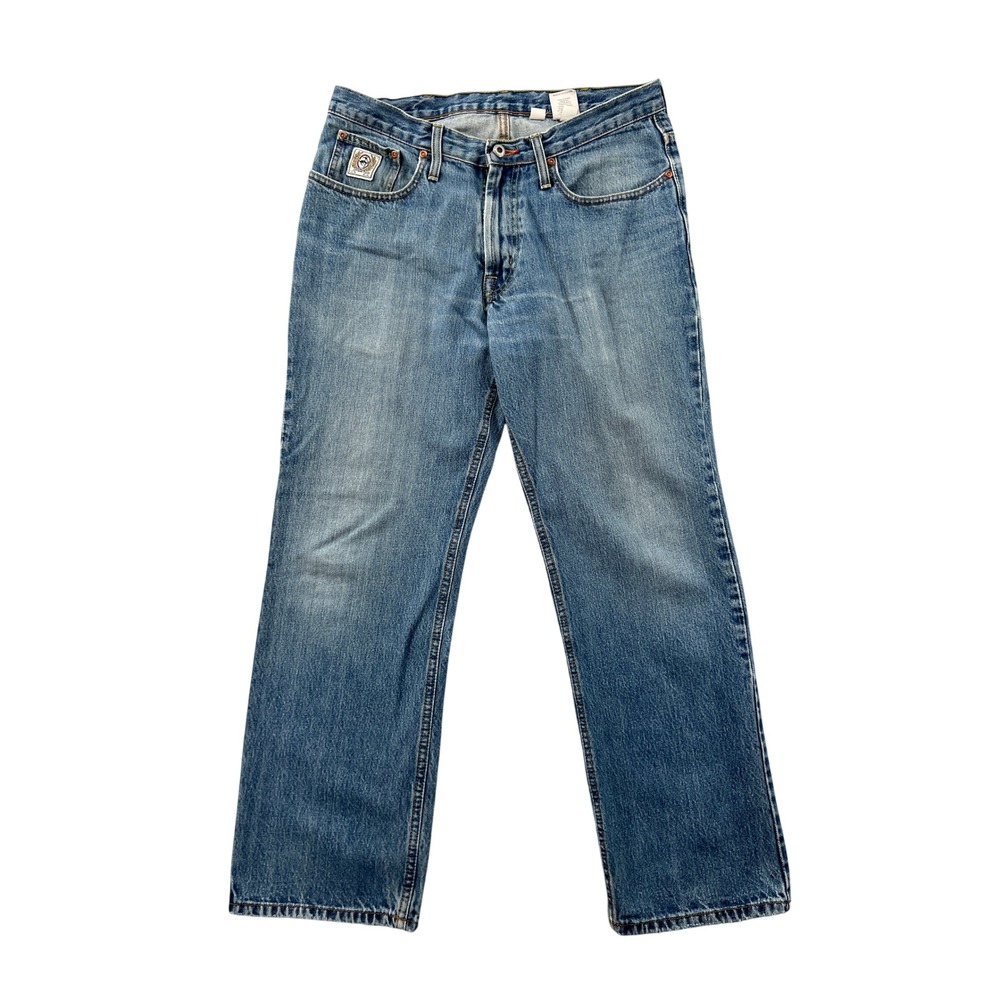 Cinch Jeans Men 33x30 Blue Denim Straight Leg Western Cowboy Workwear Casual